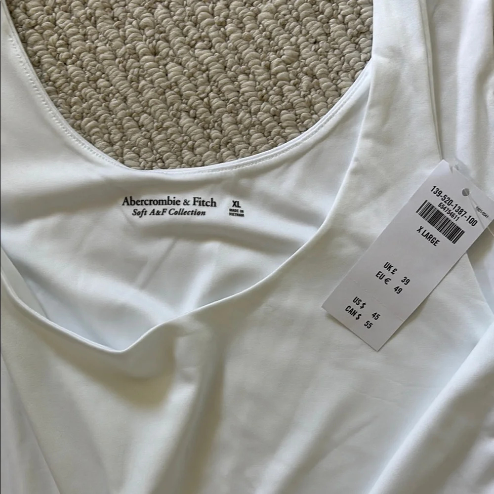 Abercrombie & Fitch Soft White Bodysuit - Picture 2 of 3